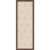 Kate and Laurel Framed Fabric Magnetic Board 14 x 38, Beige Botanical Block Print Printed Linen Casual Transitional Bulletin Board for Use as a Vision Board or Wall Organization, Florence Medium Brown