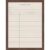 Kate and Laurel Framed Fabric Magnetic Board 20 x 26, Linen Library Card Printed Linen Casual Transitional Bulletin Board for Use as a Vision Board or Wall Organization, Florence Medium Brown Frame