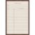 Kate and Laurel Framed Fabric Magnetic Board 26 x 38, Linen Library Card Printed Linen Casual Transitional Bulletin Board for Use as a Vision Board or Wall Organization, Florence Medium Brown Frame