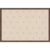 Kate and Laurel Framed Fabric Magnetic Board 38 x 26, Beige Botanical Block Print Printed Linen Casual Transitional Bulletin Board for Use as a Vision Board or Wall Organization, Florence Medium Brown