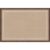 Kate and Laurel Framed Fabric Magnetic Board 38 x 26, White Scalloped Edge Printed Linen Casual Transitional Bulletin Board for Use as a Vision Board or Wall Organization, Florence Medium Brown Frame
