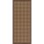 Kate and Laurel Framed Fabric Pinboard, 40×16 Brown Plaid Design