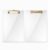 Kaulipoa 2 Pack Clear Acrylic Clipboard, Gold-Tone Clip, 12.5 x 9 in