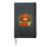 Kawaii Scottish Highland Cow With Strawberries Hardcover Journal, Black