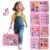 KAWITLO Montessori Toddler Busy Board Toys, Girls Unicorn Learning Sensory Toy, Toddler Travel Toy, Children’s Educational Activity Busy Book, Birthday Gift (Pink)