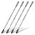 KAZIPOP 4Pcs Stainless Steel Makeup Spatula Mixer Artist Tool Stirring Rod