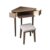 KBBYT Desks Corner Desk Home Study Computer with 2 Small Drawers and Storage Compartment Office Writing Craft Table