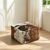 KBZSlyn Plush Cow Print Faux Fur Bean Bag Ottoman Cover (Realistic Fur)
