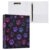 Kcldeci 3 Ring Binder Hardcover,Purple Paw Prints 1.5 Inch Round Rings with Interior Pockets School Office Recipe Cards Binder Organizer 1Pack