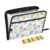 Kcldeci Expanding File Folder,13 Pockets Accordion File Organizer, Dental Tooth Star A4 Letter Size Paper Document Receipt Organizer Accordian Filing Folder