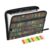 Kcldeci Expanding File Folder,13 Pockets Accordion File Organizer, Library Book Shelf1 A4 Letter Size Paper Document Receipt Organizer Accordian Filing Folder