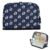 Kcldeci Standing Pencil Case Large Capacity Zippered Pen Pouch,67 in White with A Santa Hat