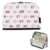 Kcldeci Standing Pencil Case Large Capacity Zippered Pen Pouch,67 Ribbon Bow and Hearts