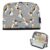 Kcldeci Standing Pencil Case Large Capacity Zippered Pen Pouch,Cartoon Beagle Dogs Grey