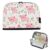 Kcldeci Standing Pencil Case Large Capacity Zippered Pen Pouch,Cute Pink Pig Pattern
