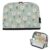 Kcldeci Standing Pencil Case Large Capacity Zippered Pen Pouch,Daisy on Sage Green Pencil Bag for Girls Boys Office School