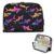 Kcldeci Standing Pencil Case Large Capacity Zippered Pen Pouch,Galaxy Shark Black Pencil Bag for Girls Boys Office School