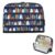 Kcldeci Standing Pencil Case Large Capacity Zippered Pen Pouch,Ghosts on Bookshelves1 Pencil Bag for Girls Boys Office School