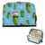 Kcldeci Standing Pencil Case Large Capacity Zippered Pen Pouch,Green Pickle Snowflake Pencil Bag for Girls Boys Office School