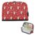 Kcldeci Standing Pencil Case Large Capacity Zippered Pen Pouch,Penguins Christmas