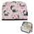 Kcldeci Standing Pencil Case Large Capacity Zippered Pen Pouch,Skunks Flowers
