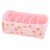 KCWVSIE Strawberry Floral Underwear Drawer Organizer Foldable 6-Compartment Bra, Panty and Sock Storage Box，Pink Check Strawberry