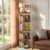 KCZDXH 360° Rotating Bookshelf, Revolving Bookcase with Open Display Storage, Round Book Shelf Tower, Freestanding Space Saving Vertical Storage Organizer for Living Room Bedroom, Corner Furniture