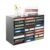 KEARIXM 27 Slot Literature Organizer, Wooden Mail Sorter for Classroom