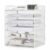 Keemute 6 Tier Desk Organizer & File Organizer, Heavy-Duty Thick Metal Letter Tray with Large Capacity, Easy Assembly for Home Office & Classroom, White