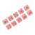 Keenso 20pcs Dice Set 6 Sided Dice Set Plastic Translucent Colors 0.6 X 0. X 0.6in Round Corner for Board Games Math Games Classrooms and Families (Transparent with Pink Spots)