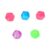 Keenso Stress Balls, 5PCS TPR Soft Squeeze Slow Rising Stretchy Ball 5.5cm for Home Office Adults Kids, Multi Color Hand Exercise Anxiety Relief Sensory Fidget Toy
