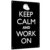 Keep Calm and Work On 8X12 Inch Aluminum Metal Sign, Construction Worker Decorative Wall Art, For Garage Workshop Site Office Home Decor