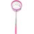 KEESHINE 2 Pack Kids Fishing Net Set, Telescopic Stainless Steel Landing Net with Collapsible Bucket, Butterfly Bug Net & Backpack for Freshwater Lake Pond Garden Outdoor Activities (Pink & Blue)