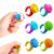 KEEYEMNT 6 Pack Fidget Sensory Rings – Quiet Textured Silicone Finger Toys for Stress Relief, ADHD & Mood Calming, Great as Lesson Prizes & Gifts for Kids & Adults