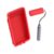 KEJJNYER 2 Pcs Red Silicone Glue Roller with Tray Reusable Rubber Glue Kit for Arts Crafts,Woodworking,Larger Projects