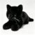 KEJUOM 18 Inch Weighted Cat Plush, Realistic Ragdoll Kitten Stuffed Animal, Soft Fluffy Plush Pillow, Cute Companion Decor Gift for Teens Adults, 290g (Solid Black)