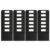 Kelvix 24Pieces Oversized Chair Back Hanging Organizers Black Polyester Fabric Storage Pouches for Desk Accessories School Supplies Mount Black Chair Back Planner Storage Bag