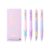 Kelvix Button Erasable Gel Pens 4 Pack with 0.5mm Fine Point, Black