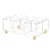 Kelvix Clear Packet Case with Acrylic Sections for Counter Use, Bag Holder for Coffee Bar, Break Room, and Kitchen Drink Cart Daily Use