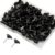 Kemcatui 100 Pcs Black Heart Push Pins, Cute Heart Shaped Thumb Tacks for Cork Board, Notice Board, Bulletin Board, Photo Wall, Home Office Decor