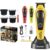 KEMEI KM-1921 Professional Hair Clipper for Men, 9000RPM Magnetic Levitation Motor, Cordless Electric Hair Trimmer with DLC Ceramic Blade & Charging Stand, Grooming Kit with 2 Modular Covers, Gift