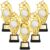 Kenning 6 Pcs Soccer Softball Baseball Basketball Trophy Award 7.87 Inch Gold Cup Sports Medals Bulk Tall Contest Trophies Team Reward Prize Gift for Competition Sports Tournament Party(Volleyball)