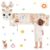kenvc Reindeer Activity Wall Busy Board Panels, 12-in-1 Sensory Wall Panel for Kids, Toddler Montessori Learning Activity Center, Perfect for Toddler Playroom Nursery Classroom Dentist Waiting Room