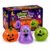 Kerberk Halloween Squishy Toys 3 Pack – Glitter Slow Rising Sensory Fidget Squishies – Soft Stretchy Stress Relief Toy for Party Favors, Trick or Treat – Pumpkin, Ghost, Monster
