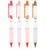 KetA Scented Colored Gel Pens, 4-Pack, 0.5mm Fine Point Gel Ink Pens, 4 Fruity Scents with Matching Ink Colors, Smooth Writing for Journaling, Planner, Note Taking, School & Office Supplies, Pink