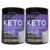 Keto Science Ketogenic Meal Shake, Energy Boosting MCTs, Supports Weight Loss, Keto and Paleo Friendly, High Fat with MCTs, Vanilla Flavor, 28 Servings, 2 Pack