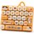 Keyboard Fidget Toy, 26-Key Clicky Keyboard Clicker for Stress Relief (Yellow)