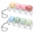 Keyboard Fidget Toy 2 Pcs Keyboard Fidget Keychain 4-in-1 Keyboards Decompression Button Finger Clicker Toys Sensory Fun Toys Button Stress Relief Fidgets Gifts to Relieve Stress for Adults