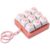 Keyboard Fidget Toy Fidget Clicker 9-in-1 Decompression Keychain Toys Anxiety Keyboard Keychain Gift for Office Travel Adults to Relieve Stress Pass Time
