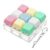 Keyboard Fidget Toy, Keyboard Fidget Keychain 9-in-1 Keyboard Decompression Button Finger Clicker Toys Stress Relief Fidget Gifts (5 Colors- Green Yellow Pink White Blue)
